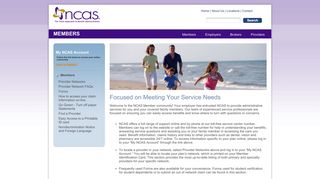 NCAS- Provider of Choice :: Members