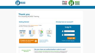 NCASS Training - Signup / Login