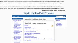 Login to NCAWARE and Similar Sites