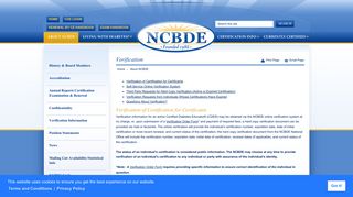 Verification - About NCBDE | NCBDE