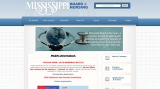 Mississippi Board of Nursing - MS.GOV