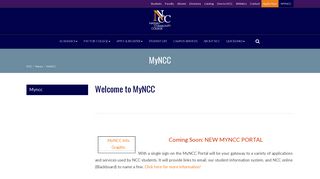 MyNCC 2 - Portal Login Screen - Nassau Community College