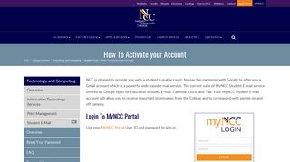 FORWARDING MyNCC Student E-mail - Nassau Community College