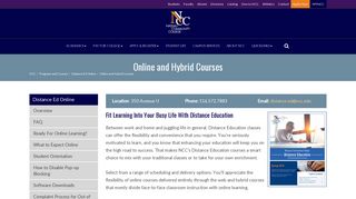 Online and Hybrid Courses - Nassau Community College