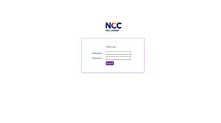 Ncc Admin login page