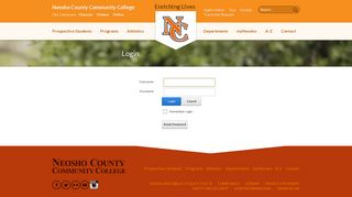 Neosho County Community College > Login