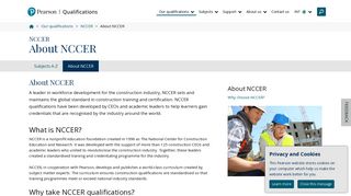 About NCCER | Pearson qualifications