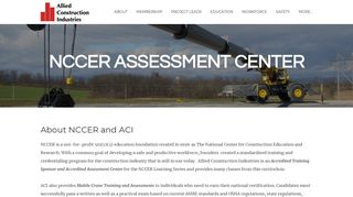 NCCER Assessment Center - ALLIED CONSTRUCTION INDUSTRIES ...