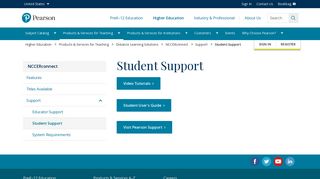 Student Support | NCCERconnect - Pearson