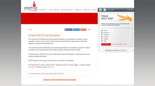 Check NCCP certification | Coaching Association of Canada