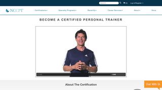 Personal Trainer Certification & Exam | Personal Trainer Test - NCCPT