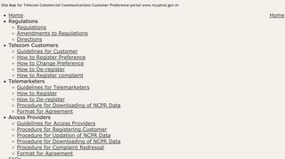 Site Map - Telecom Commercial Communications Customer ...