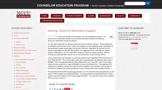Advising - Counselor Education Program, North Carolina Central ...