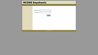 DSS Daysheets