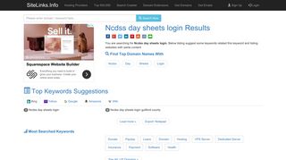 Ncdss day sheets login Results For Websites Listing - SiteLinks.Info