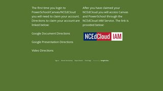 NCEdCloud Login - UCPS Secondary Startup Page - Google Sites