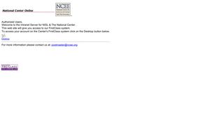 NCEE and NISL - First Class Home Page