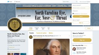 North Carolina Eye, Ear, Nose and Throat (@NCEENT) | Twitter
