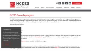NCEES Records program
