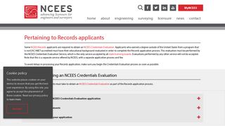 NCEES records applicants needing credentials evaluation
