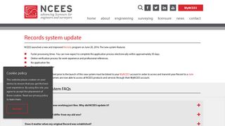Records system update - NCEES