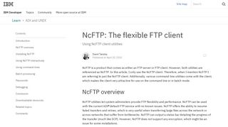 NcFTP: The flexible FTP client - IBM