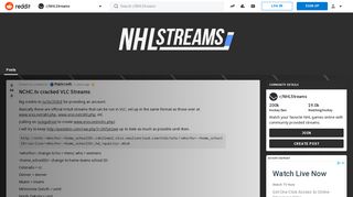NCHC.tv cracked VLC Streams : NHLStreams - Reddit