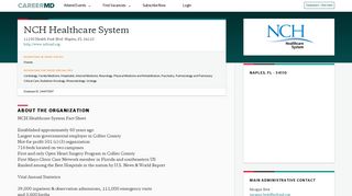 CareerMD | NCH Healthcare System Snapshot | CareerMD.com