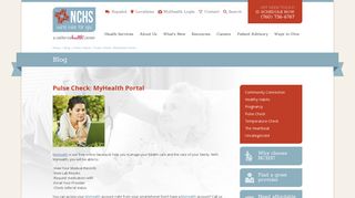 Pulse Check: MyHealth Portal - North County Health Services