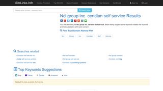 Nci group inc. ceridian self service Results For Websites Listing
