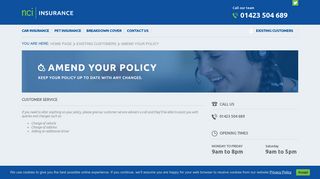NCI Insurance: Amend Your Policy