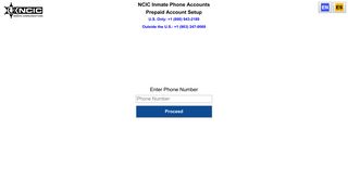 NCIC Inmate Phone Accounts