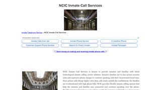 NCIC Inmate Call Services - Inmate Telephone Service