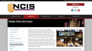 NCIS Multiple Threat Alert Center