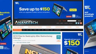 NCIX Files for Bankruptcy After Restructuring Attempts - AnandTech