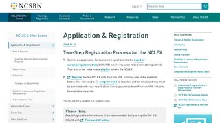 Application & Registration | NCSBN