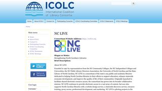 NC LIVE | ICOLC Website