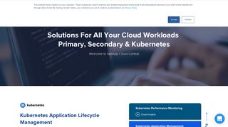 NetApp Cloud Solutions Homepage