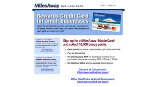 MilesAway Business Card
