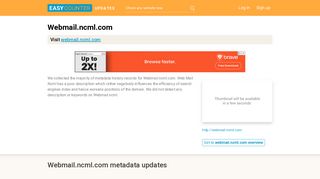 Web Mail Ncml (Webmail.ncml.com) - SmarterMail - Easycounter