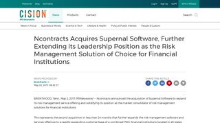 Ncontracts Acquires Supernal Software, Further Extending its ...