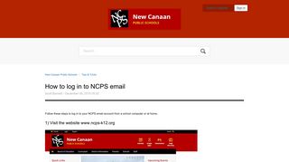 How to log in to NCPS email – New Canaan Public Schools