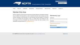 Member Only Area « NCPTA