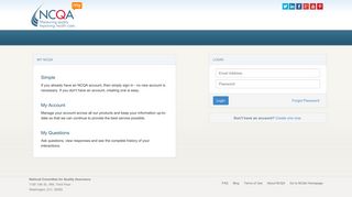 My.NCQA - Login