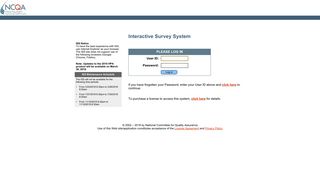 Interactive Survey System Login