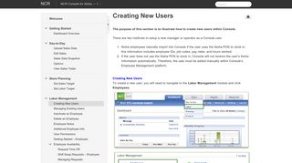 Creating New Users - NCR Console for Aloha - 1 - Manula