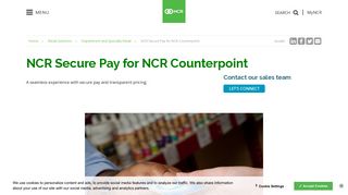 NCR Secure Pay for NCR Counterpoint | NCR
