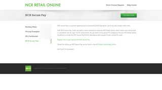 NCR Retail Online – NCR Secure Pay