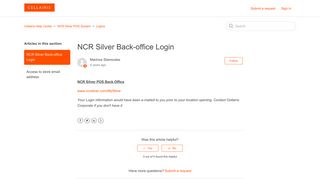 NCR Silver Back-office Login – Cellairis Help Center