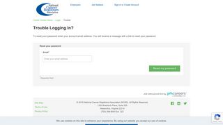 Login Trouble - National Cancer Registrars Association (NCRA)